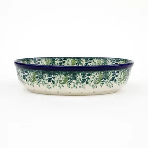 Półmisek owalny 299 24/18,5cm <br> 2206X Zielone paprocie